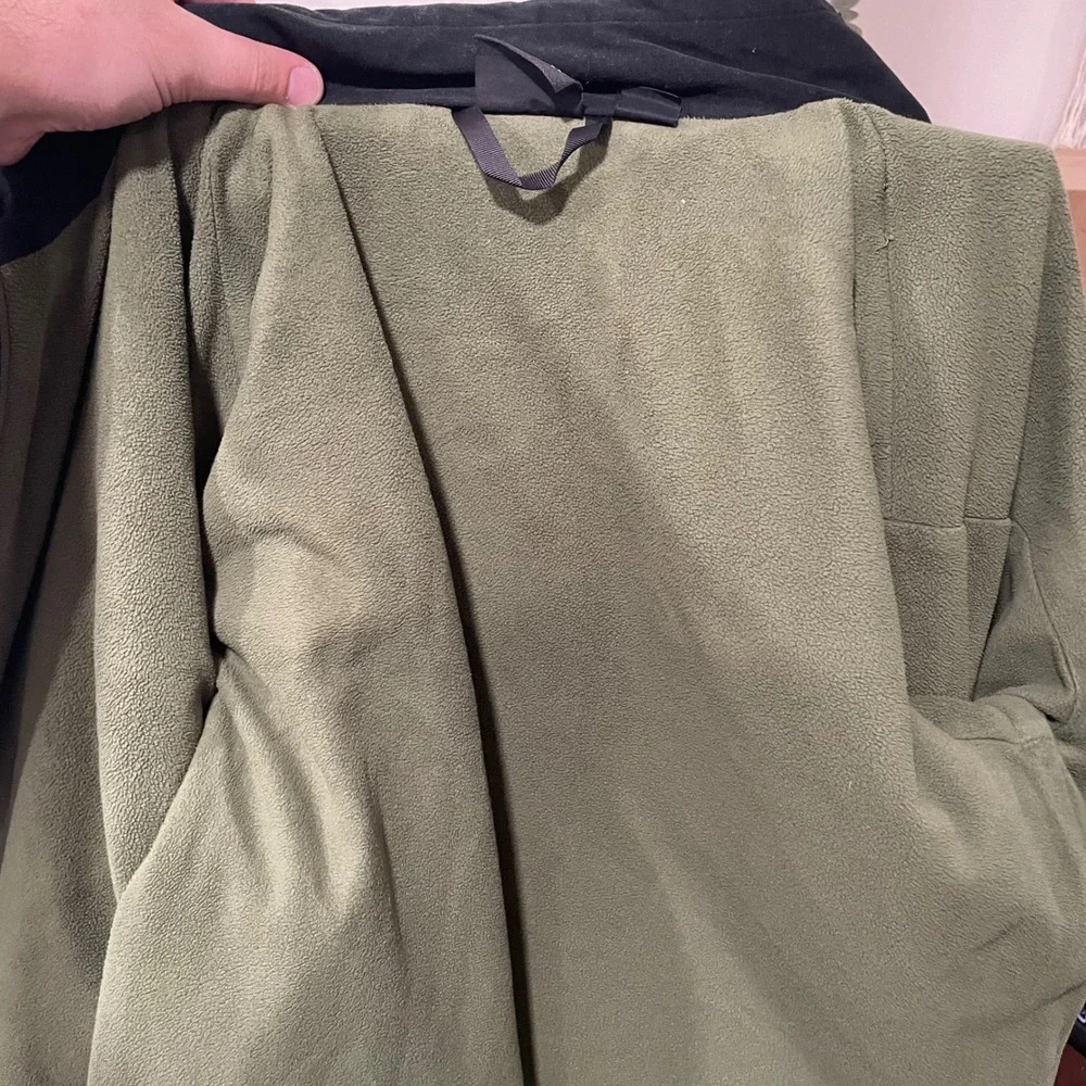 Mountain Hardwear Men's Fleece Lined Soft Shell Jacket Olive Green Size L‎ - Picture 10 of 11